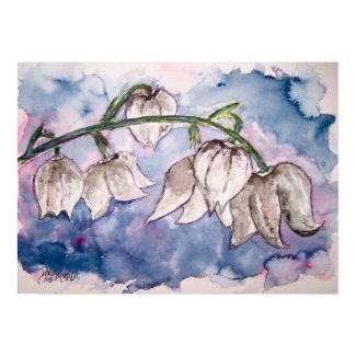 lily_of_the_valley_2 flower watercolor print print