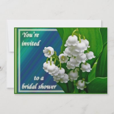 Lily of the Valley Bridal Shower Invitation by CarolsCamera