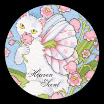 Lily of the valley catterfly sticker