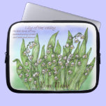 Lily of the Valley laptop sleeves
