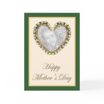 Lily Of The Valley Heart Photo Frame cards