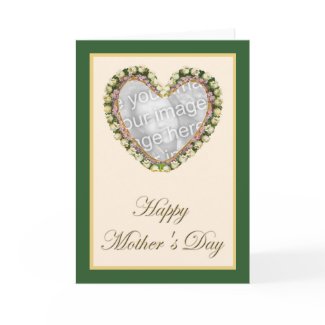 Lily Of The Valley Heart Photo Frame card
