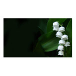Lily of the Valley profile card Business Card Template