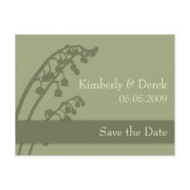 Lily of the Valley • Save the Date Postcard by CSWedding Lily of the Valley • Save the Date Postcard