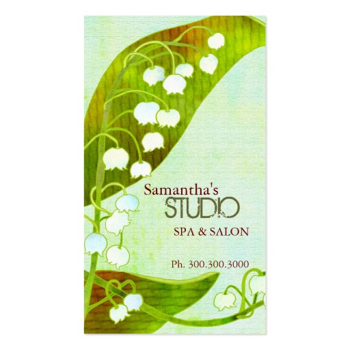 Lily of the Valley Spa & Salon Business Cards