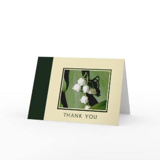 Lily of the Valley Thank You card