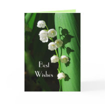 Lily of the Valley Wedding Best Wishes Greeting Cards