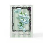 Lily of the Valley Wedding Happiness Card