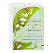 LIly of the Valley Wedding Save The Date invitations by daphne1024 LIly of the Valley Wedding Save The Date invitations