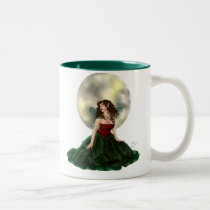 Lily Pad Fae Ceramic Mug Two Toned