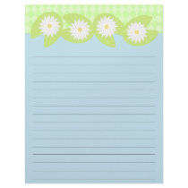 Lily Pad Lined Letterhead