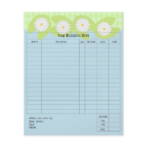 Lily Pad Small Order Form flyers