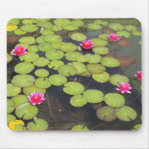 lily pad with pink flowers mousepads by joacreations lily pad with pink flowers mousepads