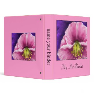 Lily Pink Floral binder binder