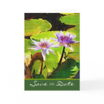 Lily Pond Save the Date Card