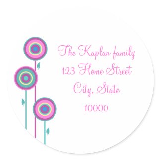 Lily Rachel Envelope Seal Bat Mitzvah Party sticker