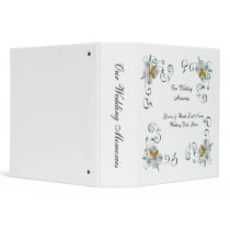 Lily Scroll Wedding Memories Binder by rosiesworkshop Lily Scroll Wedding Memories Binder