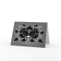 Lily Skull Motif cards by opheliasart Lily Skull Motif cards