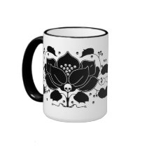 Lily Skull Motif mugs