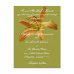Lily Wedding invitation with scripture Postcard