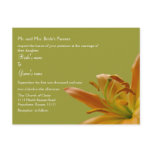 Lily Wedding invitation with scripture Postcard