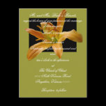 Lily Wedding invitation with scripture