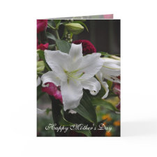 Lily White Mother's Day card