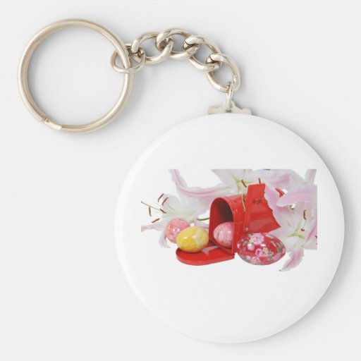 LilyEggsMailbox051409 Key Chain