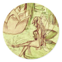 Lilypad Faerie large stickers