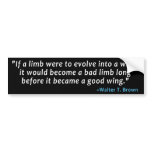 Limb-to-Wing Bumper Sticker