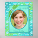 Lime and Aqua 11"x14" Keepsake Poster posters