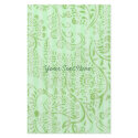 Lime and Aqua Blue White Damask Swirls Flyer
