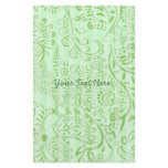 Lime and Aqua Blue White Damask Swirls Flyer