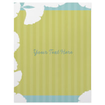 Lime and Aqua Blue White Gingko Leaves Flyer