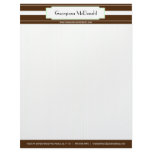 Lime and Brown Deluxe Letterhead