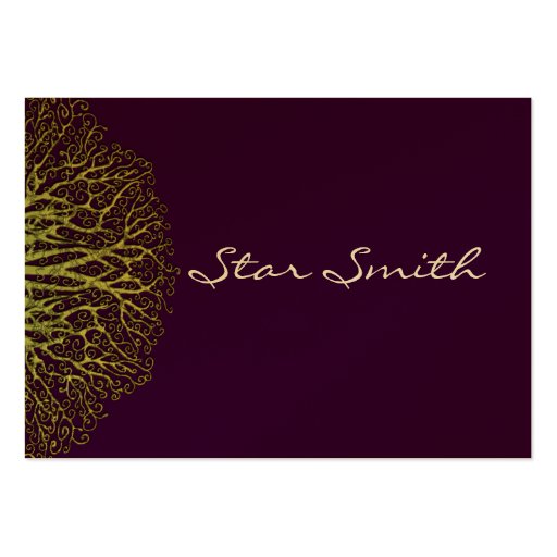 Lime and Plum Tree Business Card (back side)