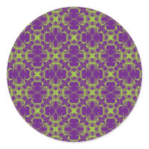 Lime And Purple Pattern Envelope Gift Stickers