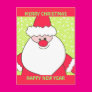 Lime and Red Santa Post Card Lime and Red Santa Post Card