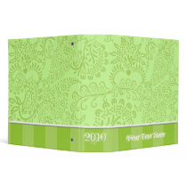 Lime Binder With Stripes