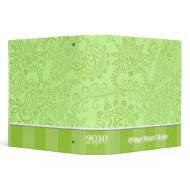 Lime Binder With Stripes binder