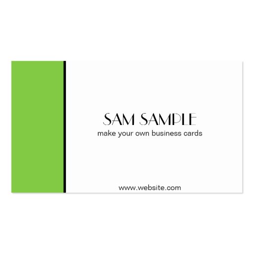 Lime Business Card (front side)