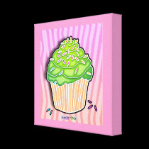 Lime Cupcake Gallery Wrapped Canvas canvas prints