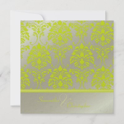 Lime green damask can be enlarged or reduced We layered this beautiful 