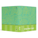 Lime & Deep Aqua Blue Binder With Stripes by samack Lime & Deep Aqua Blue Binder With Stripes