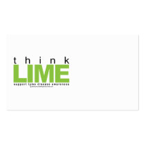 Lime Disease THINK Lime business cards