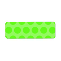 Lime Dots Custom Return Address Labels