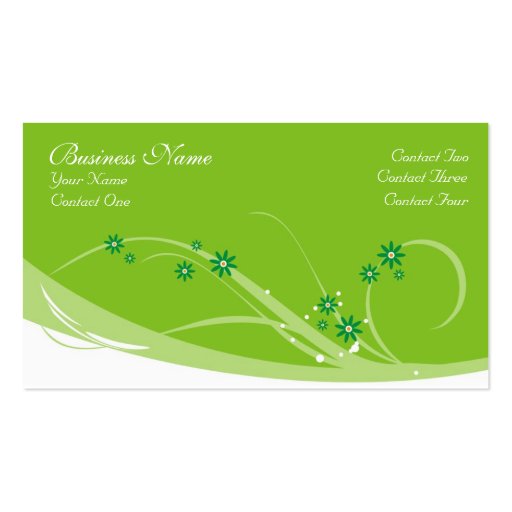 Lime Flowers Business Cards