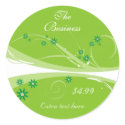 Lime Flowers Stickers by KrispysKingdom Lime Flowers Stickers