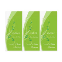 Lime Flowers Tags postcards by KrispysKingdom Lime Flowers Tags postcards