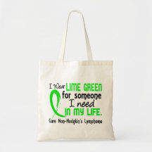 Lime For Someone I Need Non-Hodgkin's Lymphoma Bag